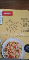 Tagliatelles aux St-Jacques et crevettes sauce citronnée