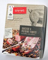 Saucisse & poitrine fumées aux lentilles vertes du Berry