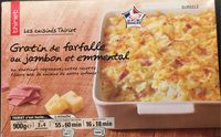Gratin de farfalle au jambon et emmental