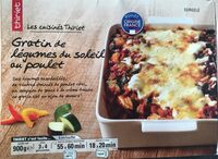 Gratin de légumes du soleil au poulet