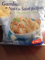 Gambas et Noix de  Saint-Jacques