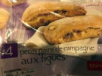 4 petits pains de campagne aux figues