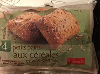4 petits pains aux céréales et aux graines