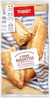 2 demi baguettes de campagne