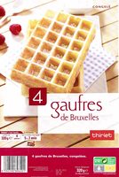 4 Gaufres de Bruxelles congelées