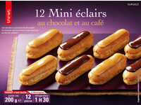 Mini éclairs au chocolat et au café