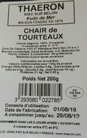 Chair de tourteaux