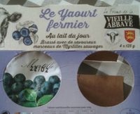 Yaourts fermiers brassés myrtilles