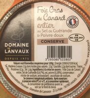 Foie Gras de Canard entier au sel de Guérande et Poivre doux