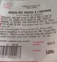 Boudin aux pommes à l'ancienne