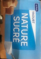 Yaourt nature sucré