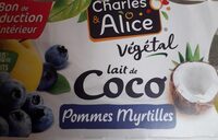 Lait de coco pommes myrtilles