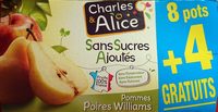 Dessert fruitier pomme poire Charles & Alice