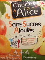 Dessert fruitier pomme abricot Charles & Alice + pomme x4
