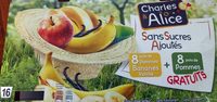 Compotes Pommes Bananes Vanille et Pommes Sans Sucres Ajoutés