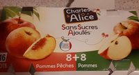 Compotes pommes pêches et pommes