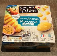 Compote Pommes Ananas Morceau Passion