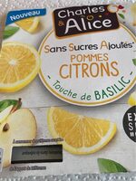 Pommes Citrons Basilic SSA