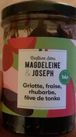 Confiture Griotte, fraise, rhubarbe, fève de tonka