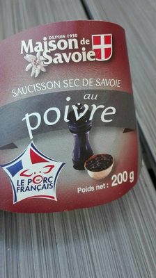 Saucisson sec de Savoie au poivre