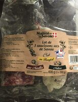 Lot de 3 saucissons secs de Savoie