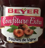 Confiture extra pêches de vigne