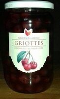 Ģriottes dénoyautées au sirop léger