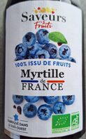 100% issu de fruits myrtille