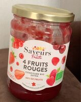 Confiture bio extra 4 fruits rouges