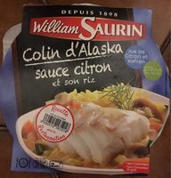 Colin D'Alaska Sauce Citron Et Riz Safrané