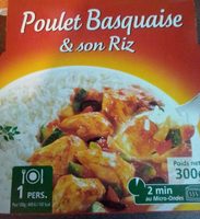 Poulet Basquaise et son riz