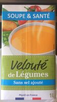 Velouté de legumes sans sel ajouté