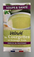 Velouté de courgettes et fromage frais
