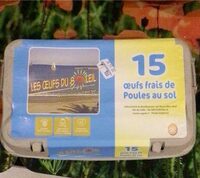 Oeufs frais de poules au sol