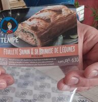 Feuilleté de saumon et sa brunoise de legumes