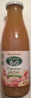 Jus de fruits pommes pêches pur jus