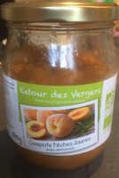 Compote peches jaunes