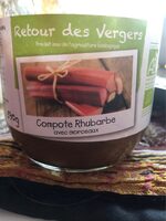 Compote rhubarbe avec morceaux
