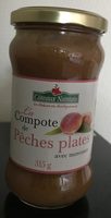 La compote de pêches plates