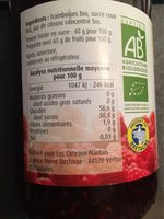 Confiture Planet Bio, Framboise