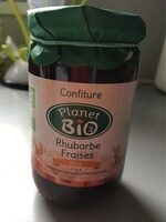 Confiture rhubarbe fraises extra