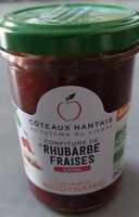 Confiture de rhubarbe fraises extra