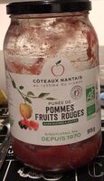 Puree de pommes fruits rouges