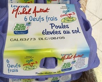 Oeufs frais poules élevées au sol