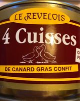 4 cuisses de canard gras confit