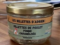 Rillettes de poulet pomme caramelisée