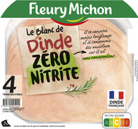 4 Tranches Blanc De Dinde Zero Nitrite