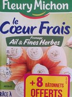 Le coeur frais fromage ail et fines herbes