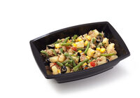 Coffret Salade Pomme De Terre Thon Tomates Olives 240G + Stick Vinaigrette 30G + Compote Pomme Mangue Ananas 90G