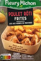 Poulet rôti frites
